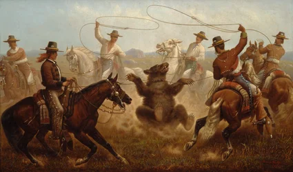 Cowboys fangen einen Bären